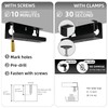 Under Desk Cable Management Tray No Drill, 17" Cable Organizer