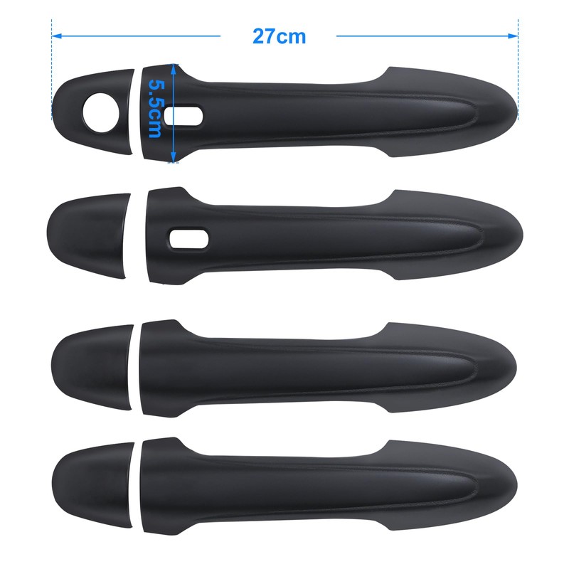 SUERAUTO4X4 Door Handle Cover for Toyota Hilux N80 2015-2025 Revo