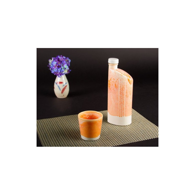 Yamasho Pottery Shigaraki Ware Ion Bottle Aya (Sunrise) Ion-m5