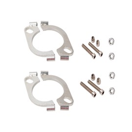 Jxsaboorle 2 Sets 2-1/2 Inch Split Exhaust Flange Repair Kit,2 Bolt 2.5''/63.5mm Flat Split Flange Repair Replacement kit Exhaust Flange Connection Kit (2.5 Inch)