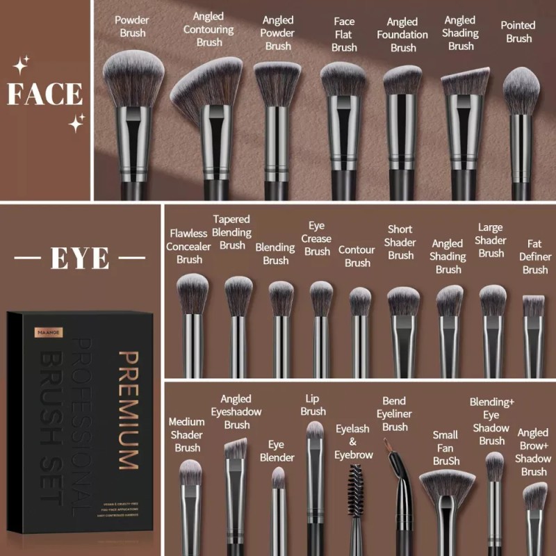 Juego De Brochas De Maquillaje Profesional De De Brochas De