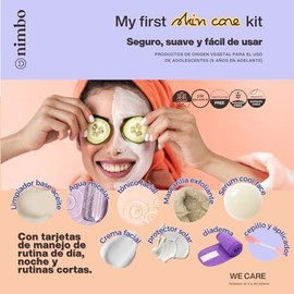 NIMBO. My first skincare kit. Kit de skincare para pre-adolescentes y adolescente o kit para inicios en skincare. Clean beauty, suaves y fcil de...   