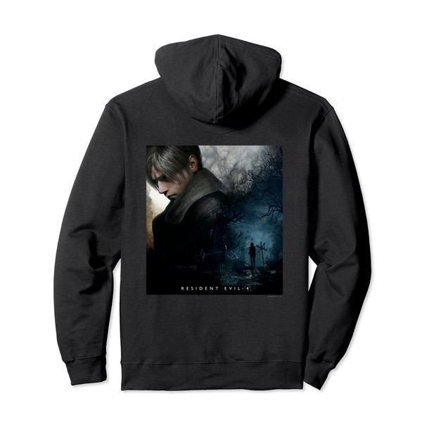Capcom RESIDENT EVIL 4 Adult Men's Black Solid Classic Hoodie