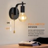 Glighone Vintage Pull Chain Wall Lights Set of Two with