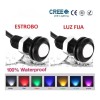 Ojo De Aguila Dual Estrobo Drl Led Auto Moto Lupa