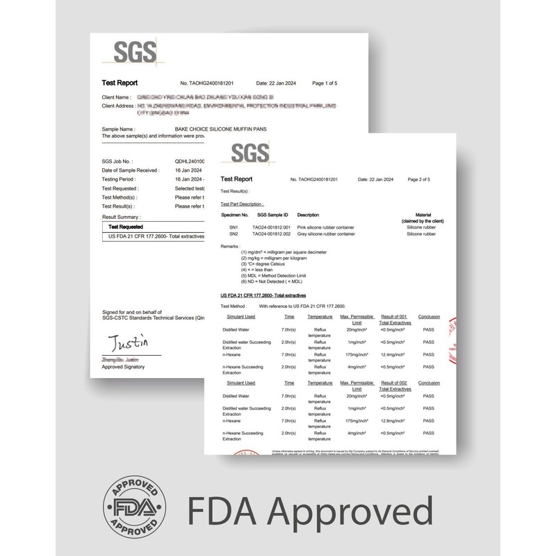 Bake Choice Silicon Muffin Pan-3-pack includes 100 Natural Cupcake Liners,