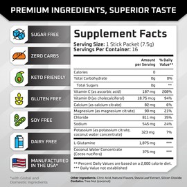 New Age Performance Hydration Packets, Electrolytes Powder, Liquid Enhancer for Dehydration Relief, L-Glutamine Amino Acids for Muscle Workout Recovery, Sugar Free & 0 Calorie, 16 Sticks (Fruit Punch)