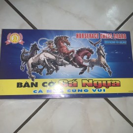Horse Race Chess Board Game Dice Lunar New Year Vietnamese Co ca ngua- Hard Case