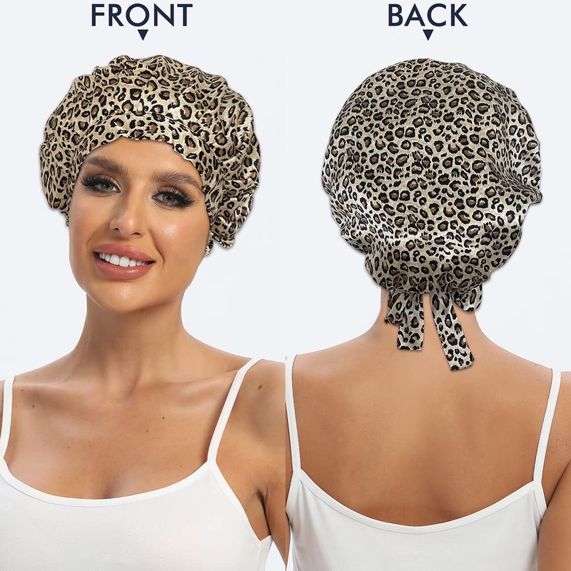Cocheng - Gorro de seda 100% de morera para dormir