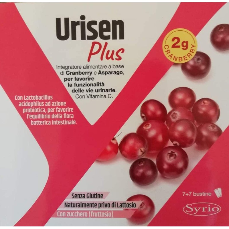 Syrio Integratori Alimentari, Urisen Plus Integratore alimentare con Cranberry e