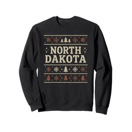 North Dakota Ugly Christmas Sweater Sweatshirt