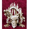 Legendary Arthurian Merlin Dragon Skulls Bones Skeletons Throne Chair Figurine