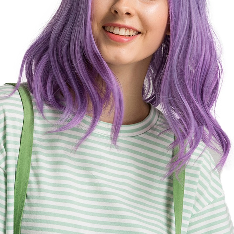High Temperature Synthetic Women Hair Charming Wavy Wigs Short for