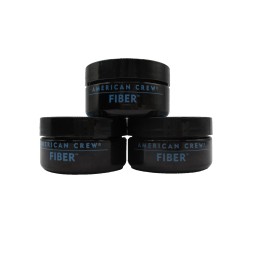 ¡PACK X3 AMERICAN CREW FIBRA: ESTILO PROFESIONAL QUE DURA!  1.75 oz x 3 | Sujeción Fuerte | Acabado Mate | Para Cortes Modernos | 100% Vegano