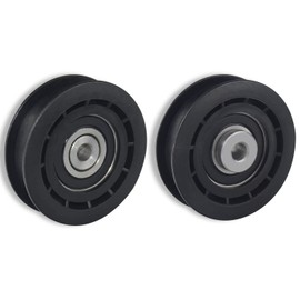 Karbay 2 Pack 120-7082 Idler Pulley Compatible with Toro 30" Time Master & Turf-Masters for Exmark Commercial 30 Walk-Behind- 2-1/4 Inch Flat Dia Flat Idler Pulley