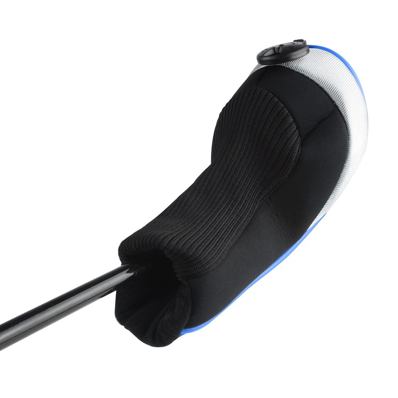 Andux 3 Pack Golf Hybrid Club Head Covers Interchangeable No.