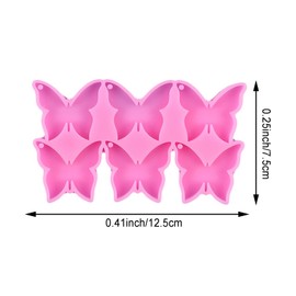 2 Pack Butterfly Silicone Molds, Butterfly Epoxy Resin Mold, Butterfly Shaped Epoxy Silicone Casting Molds for Making Keychain Earring Necklace Brooch Crafts DIY