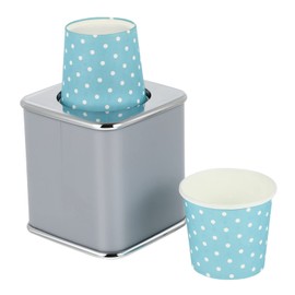 Bathroom Cup Dispenser 3 oz Countertop：Disposable Paper Cup Holders Compact Paper Dispenser Rinsing s Storage Holder with 10PCS for Bathroom Kitchen Vanity - 3.3 x 3.3 x 3.5inch