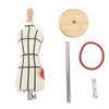 Miniature Dress Form with Stand Wood Base Sewing Mannequin Body