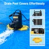 CrestWave 1/3 HP Automatic Pool Cover Pump, 2500GPH Submersible Water