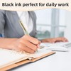 NUSIGN Gel Pens, 5 Pcs 0.5mm Retractable Quick Dry Black