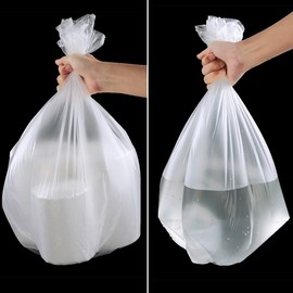 Idotry 8 Gallon Clear Kitchen Trash Bags, 100 Counts