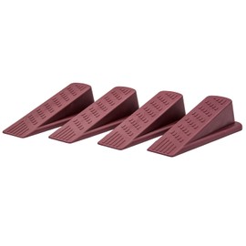HOYAHH Door Wedge Stopper - Pack of 4 (Maroon) - Classic Rubber Door Stop