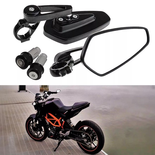 GOODFITMENT Pair 7/8" 22mm Motorcycle Rear View Handle Bar End