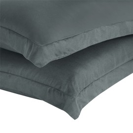 Duvet Cover Set Plain TT Global Duvet Cover 200 x 200 cm with 2 Pillowcases (Grey) - Bed Linen 200 x 200 cm - Brushed Microfiber Bedding Set