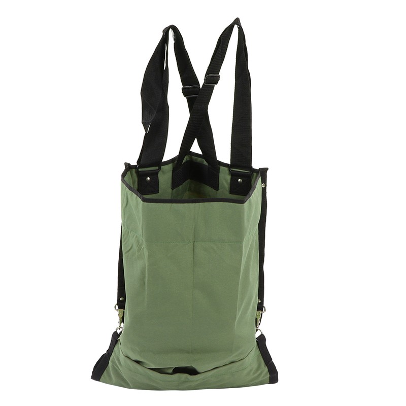 Fruit Picking Bag Green Double Buckle 600D Oxford Cloth Adjustable
