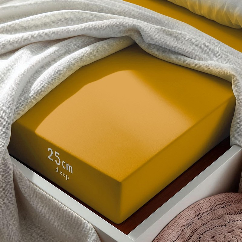 Aspire Homeware King Size Fitted Sheets - 25 cm Deep
