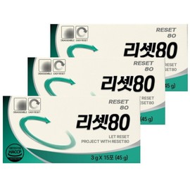 Our genuine Reset 80 3g x 15 packs 3 boxes RSS80 / 본사정품 리셋80 3g x 15포 3박스 RSS80