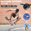 Professional Double Kick Skateboard, 31 inch Maple Deck, ABEC-9 Bearings,