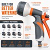 8-Pattern Garden Hose Nozzle for Watering – Adjustable Spray Gun