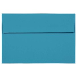 JAM PAPER A8 Colored Invitation Envelopes - 5 1/2 x 8 1/8 - Blue Recycled - 50/Pack
