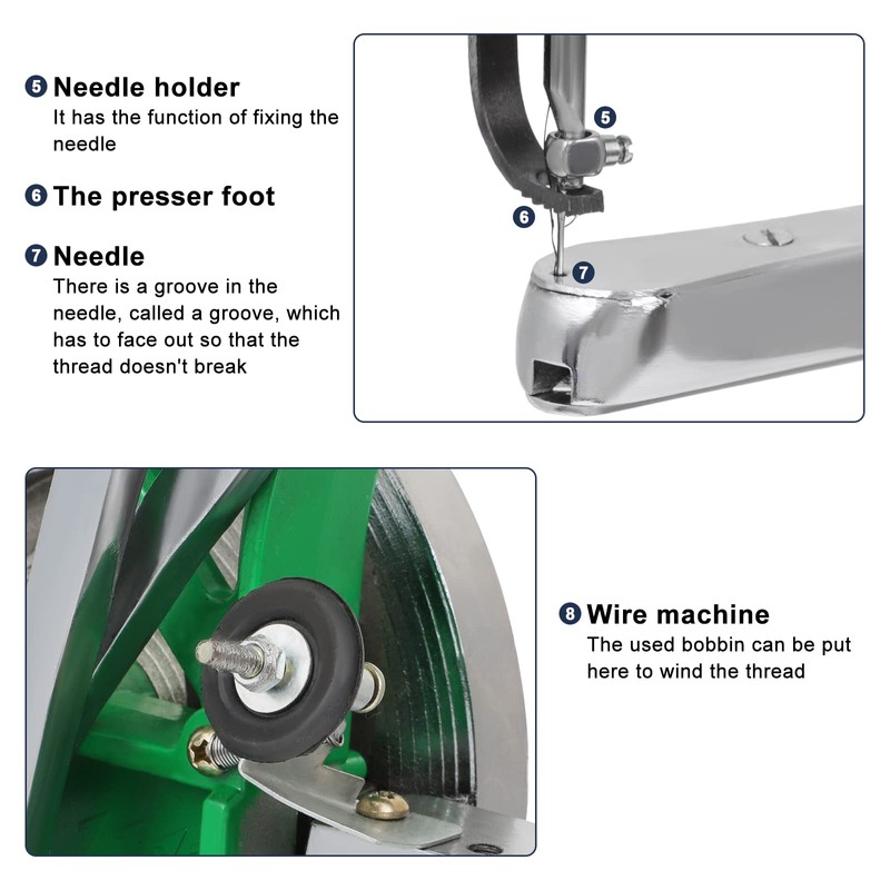 Leather Sewing Machine Cobbler Stitching Machine Shoe Repair Machine with
