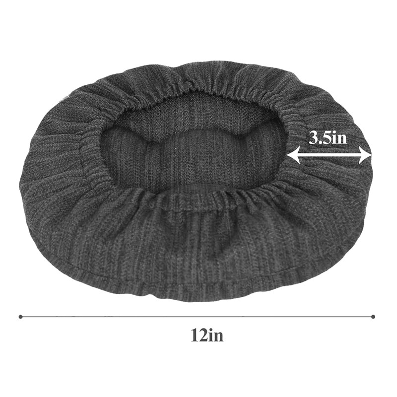 baibu Set of 2 Stool Covers Round, Super Soft Round