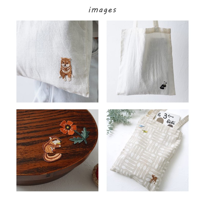 Wool Seal & Iron Patch Animal Embroidery Patch Applique Made