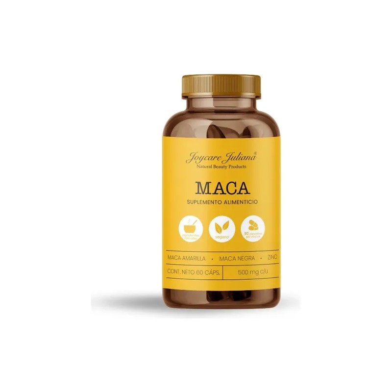 Maca Amarilla Y Negra Con Zinc Y Guaran 60 Caps
