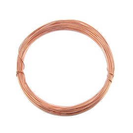 Bare Copper Craft Wire - 1.25mm 16 Gauge 5m, ​Wire for Sculpting, Craft Floral Making, Jewellery Making, Wire Weaving and Wrapping, Electroculture Copper Wire, 99.9% Pure Copper Wire