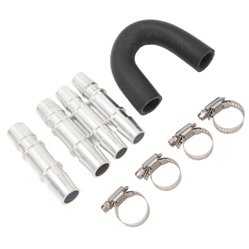 Engine Heater Core Bypass Kit 5/8in 3/4in Hose Fitting Aluminum