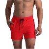 LINMYZAI Men’s Swim Trunks Slim 5" Inseam Mesh Lining Zipper