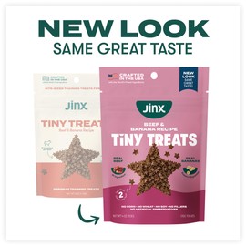 Jinx Beef Dog Training Treats - Healthy All-Natural Mini Bite-Sized Dog Treats for Training with Grass-Fed Beef - Pet Products for All Dogs (Puppies, Adults & Seniors) - 4oz