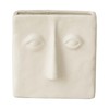 WENSHUO Abstract Square Face Pen Holder, Modern and Minimalistic Desk