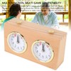 Chess Clock Timer, Retro Wooden Analog Chess Clock with Clockwork