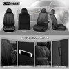 CAR PASS Nappa Leather Car Seat Covers Front Seats Only,