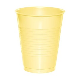 Fun Expess 16 oz. Mimosa Yellow Disposable Plastic Cups - 20 Count