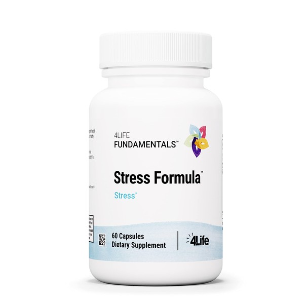 4Life Stress Formula - Stress, Calm, and Sleep Formula Featuring Valerian Root - 60 Capsules