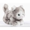 EBO 50057 Kitten 14 cm Grey Pointed Soft Plush