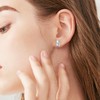 HOOHWE Capybara Earrings 925 Sterling Silver Capybara Swimming Ring Stud